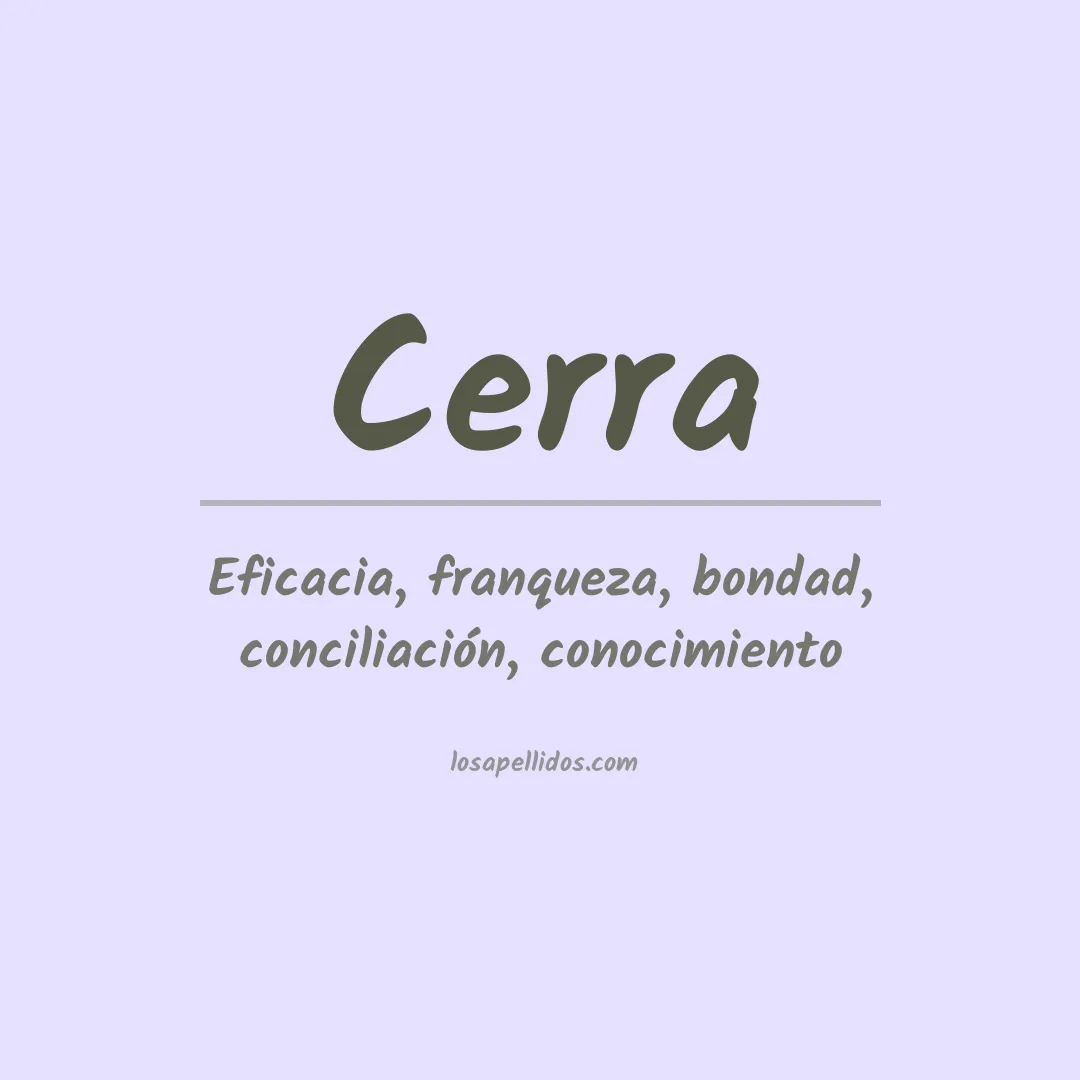 Apellido Cerra