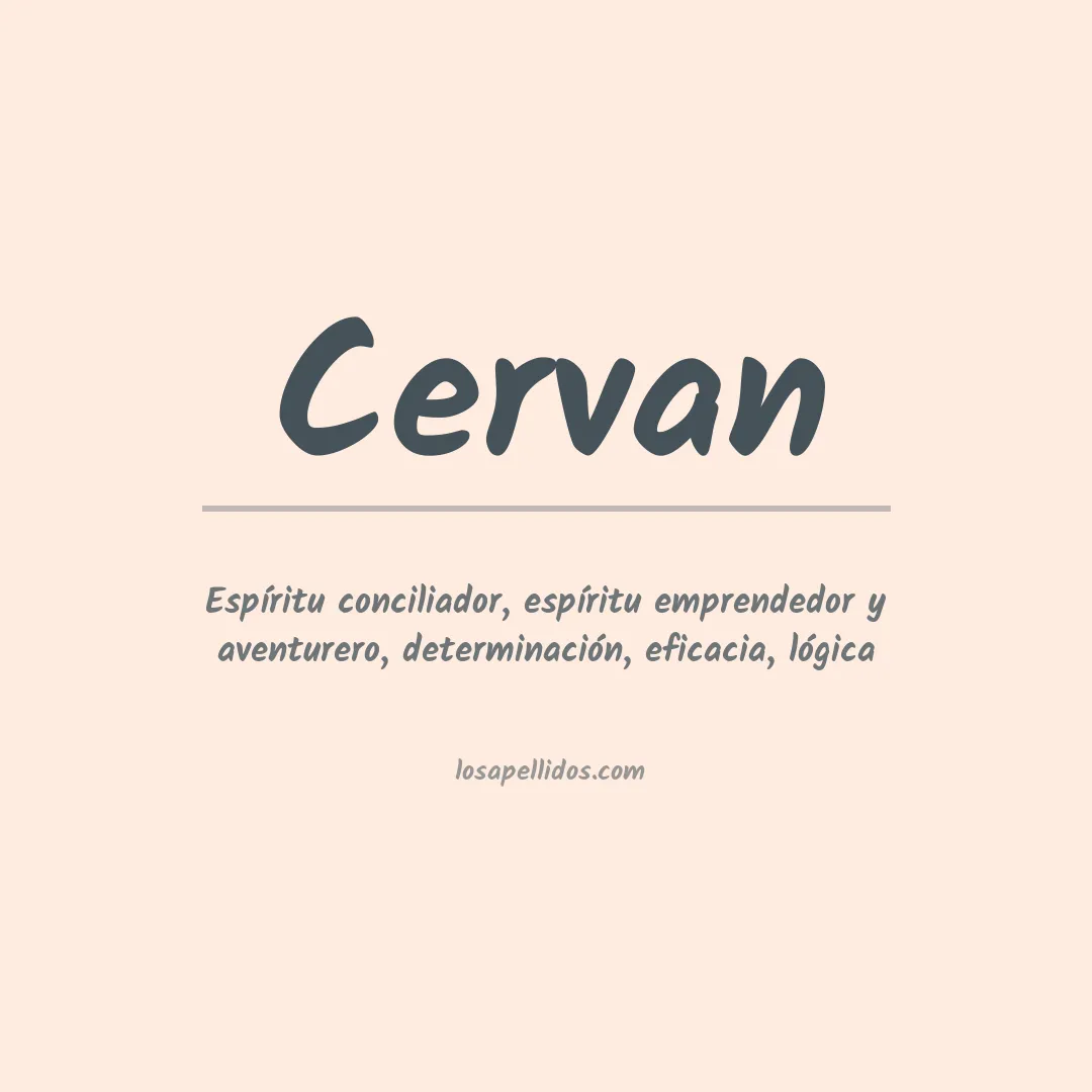 Apellido Cervan