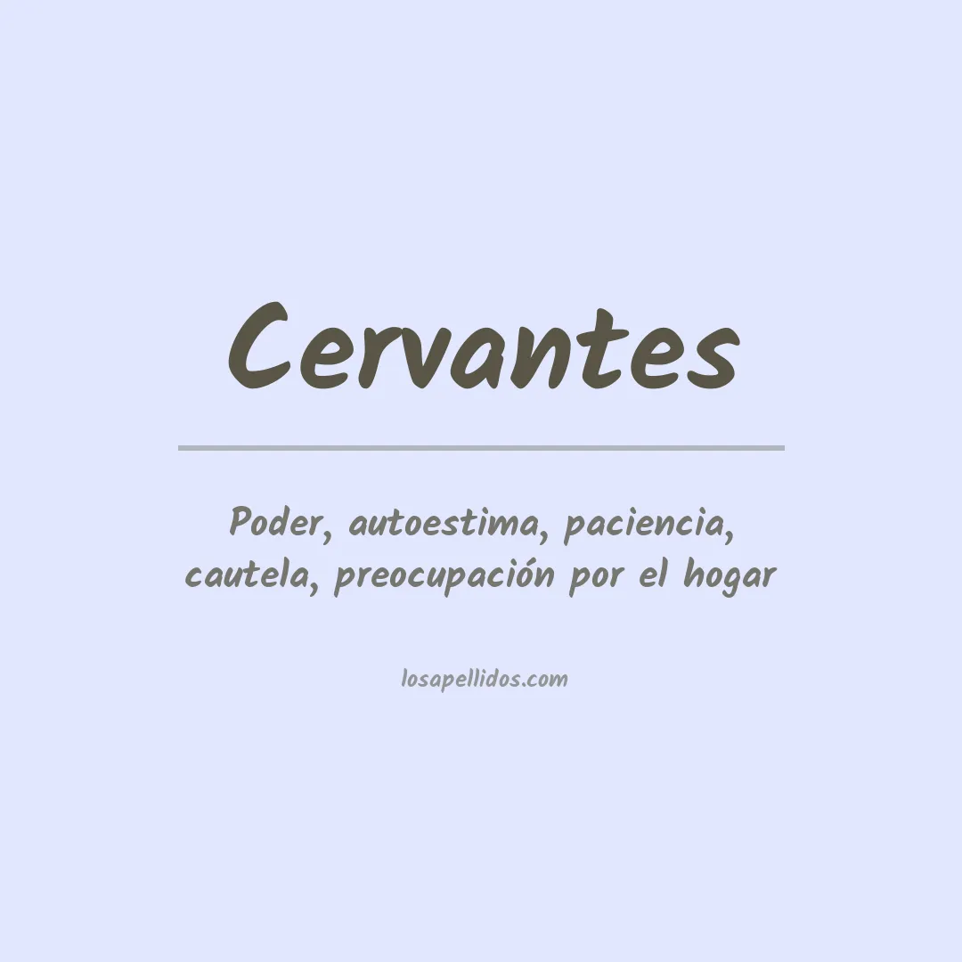 Apellido Cervantes