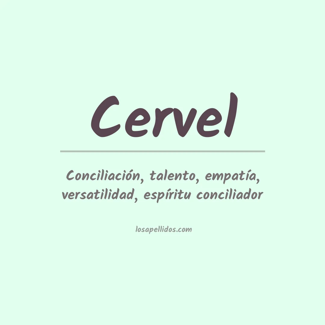 Apellido Cervel