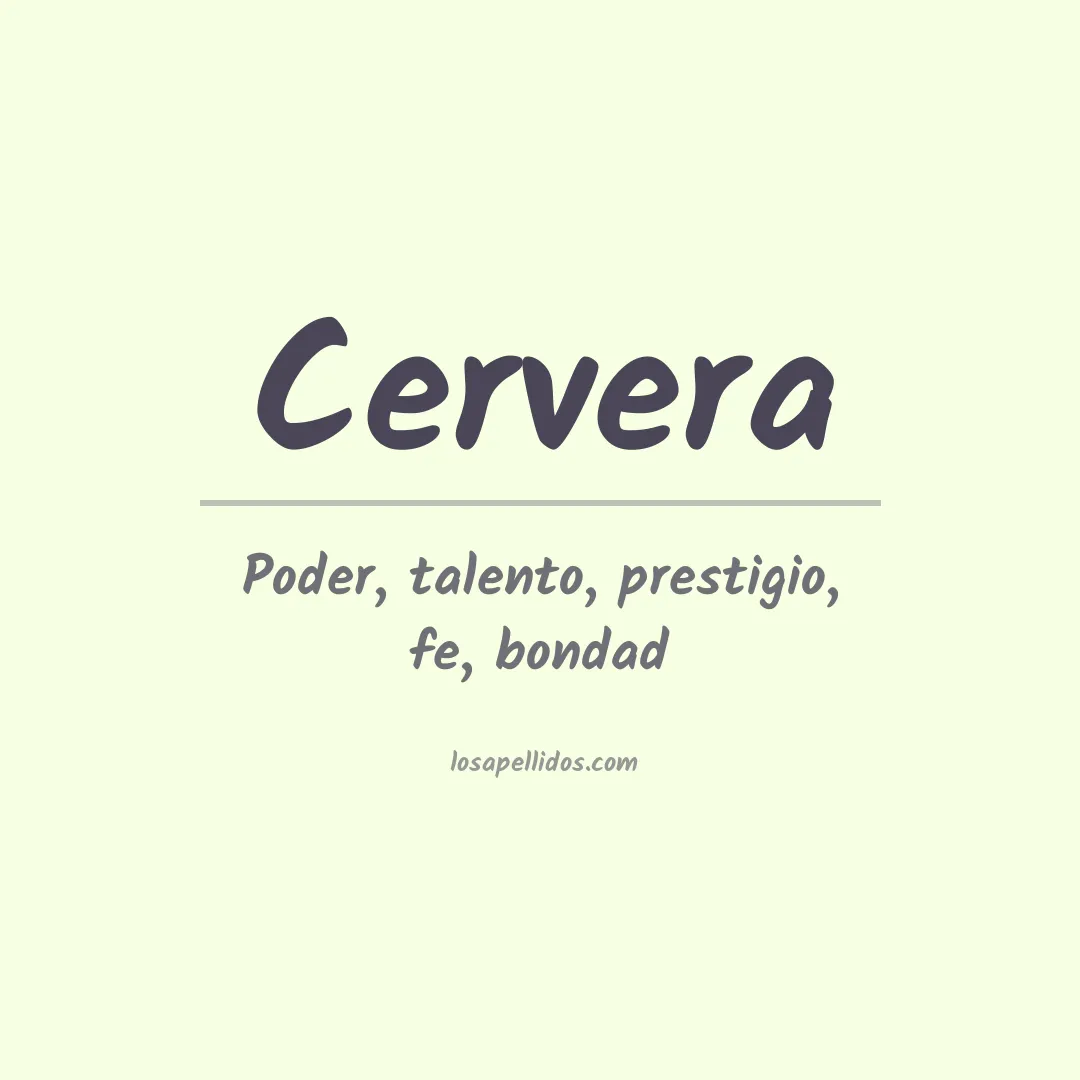 Apellido Cervera