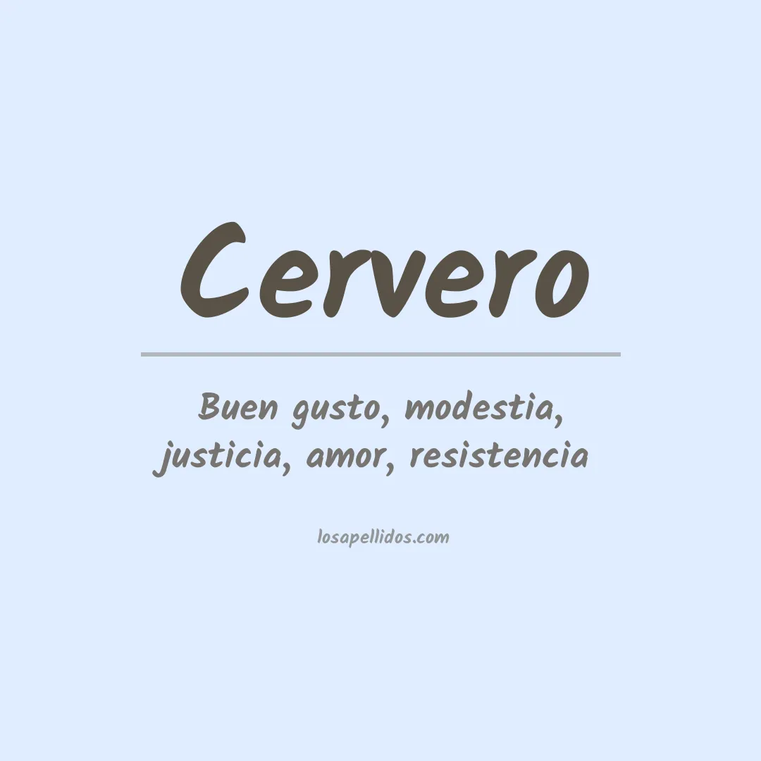 Apellido Cervero