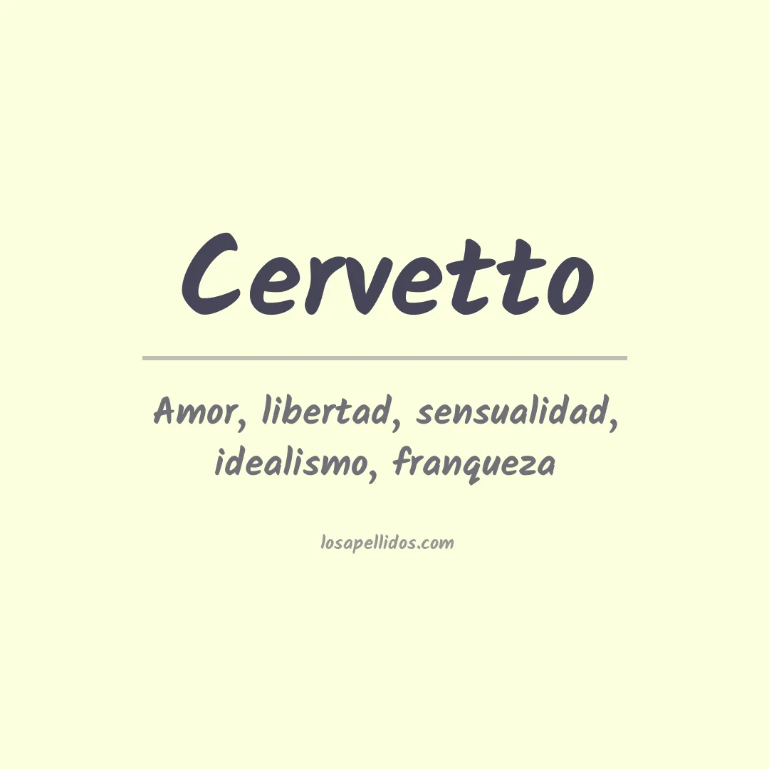Apellido Cervetto