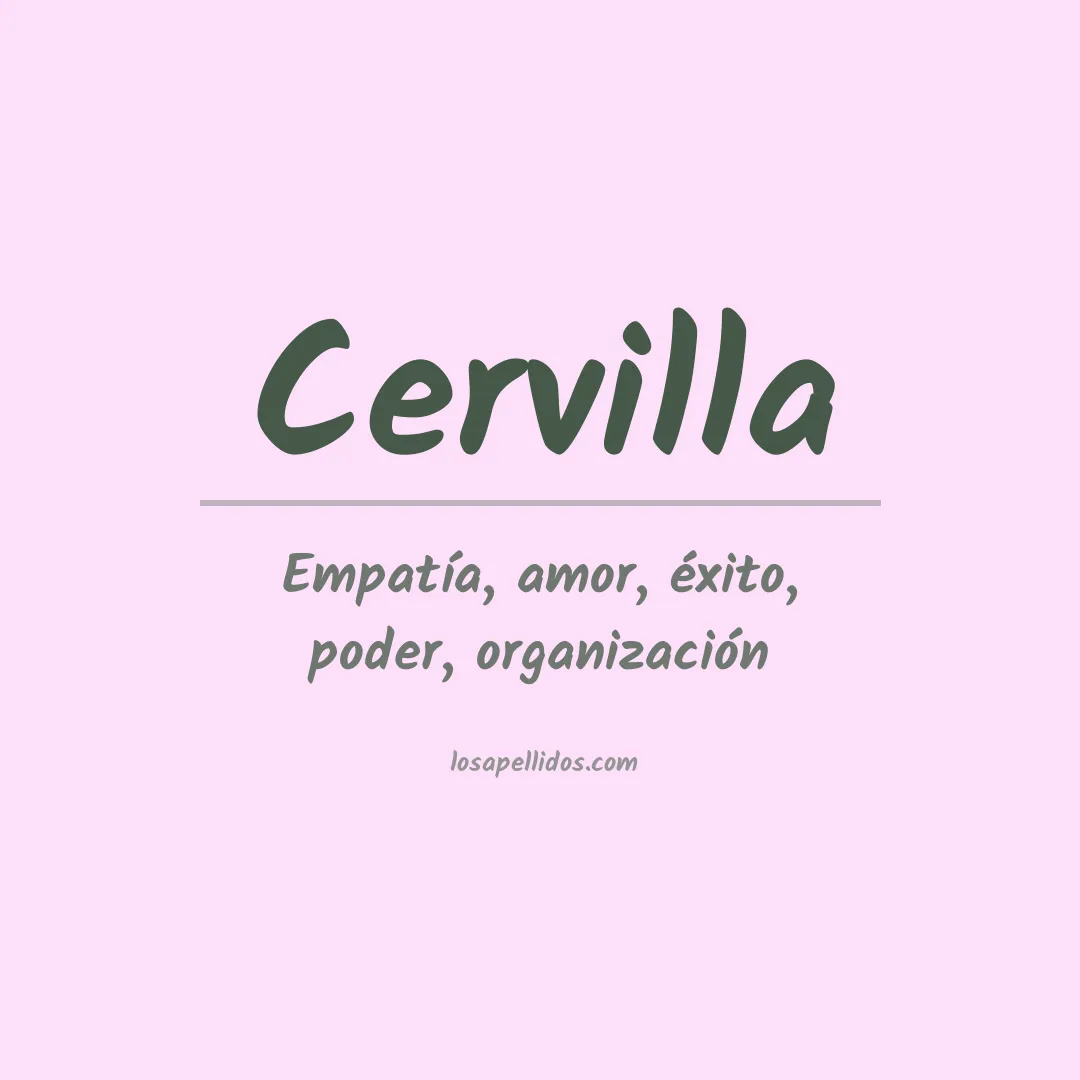 Apellido Cervilla