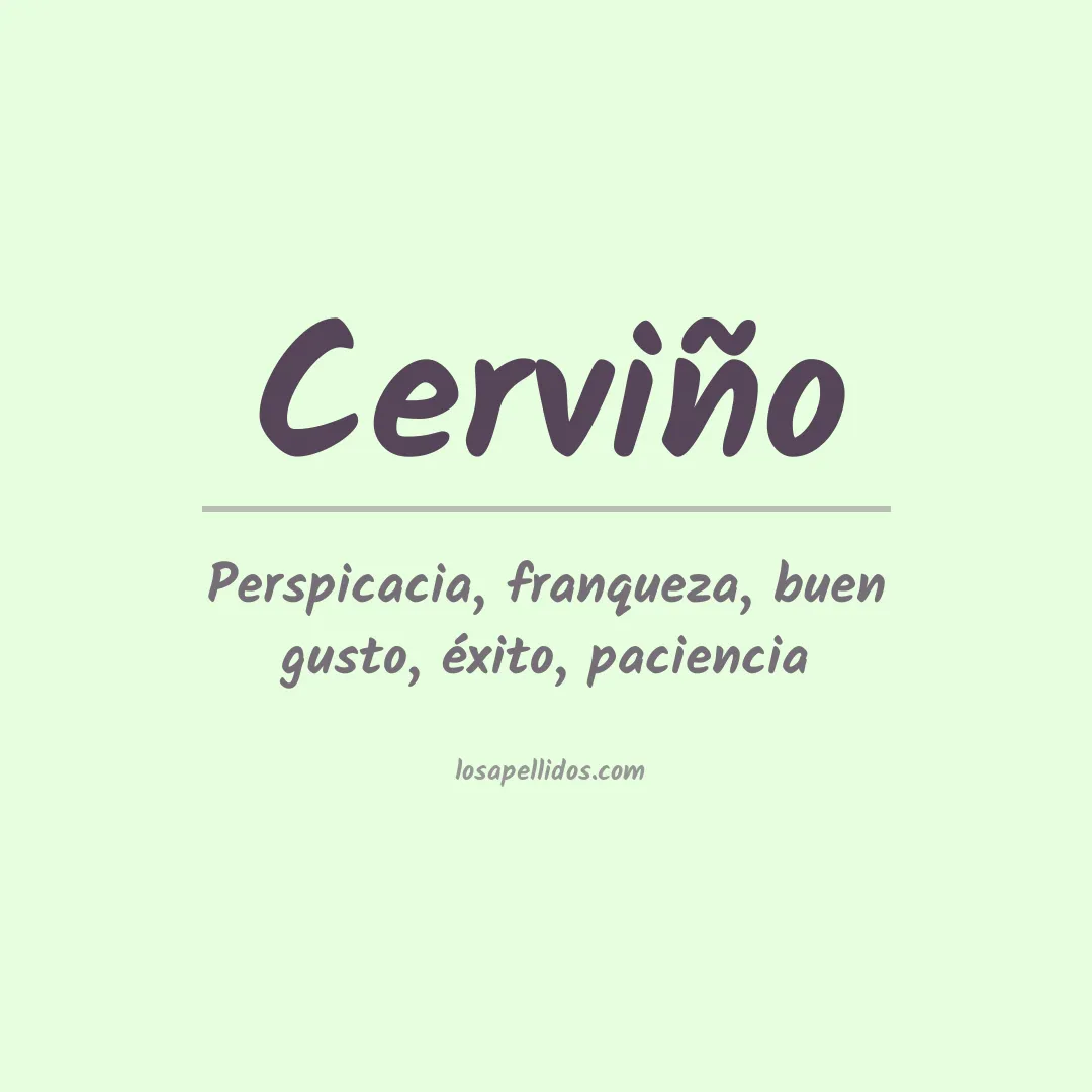 Apellido Cerviño