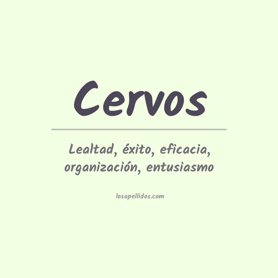 Apellido Cervos