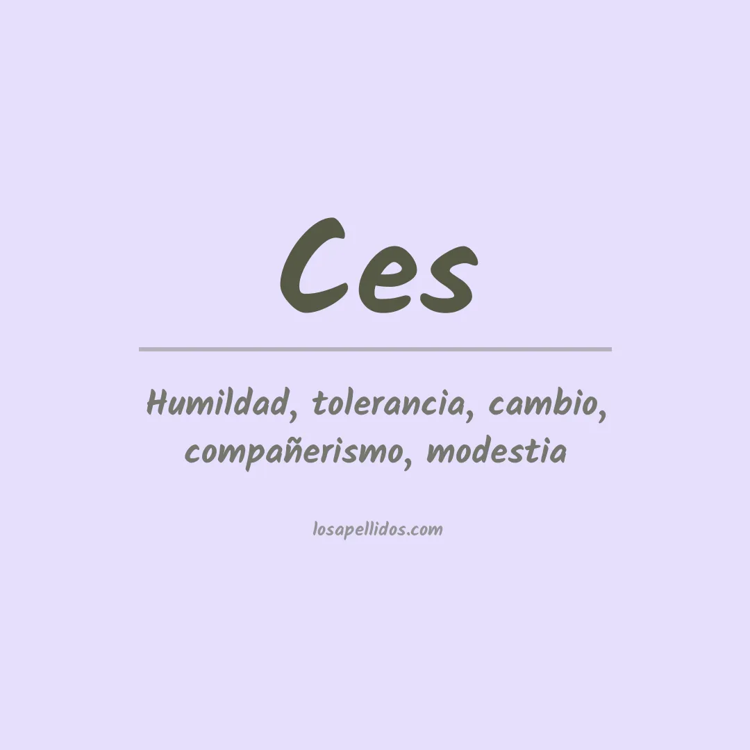 Apellido Ces