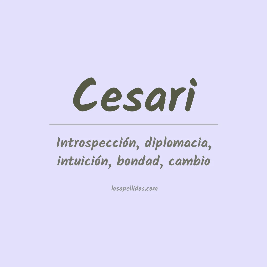 Apellido Cesari