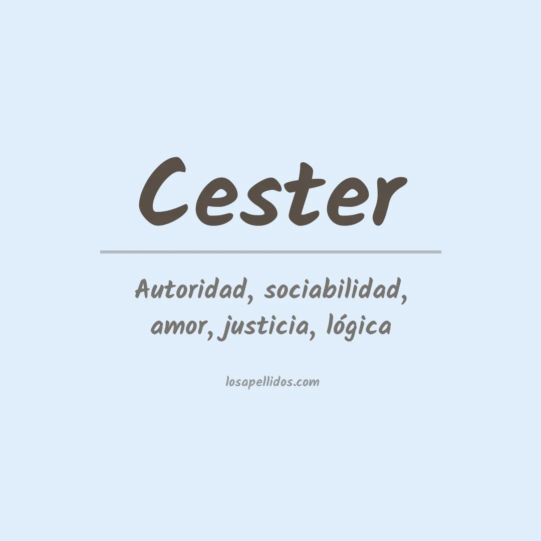 Apellido Cester