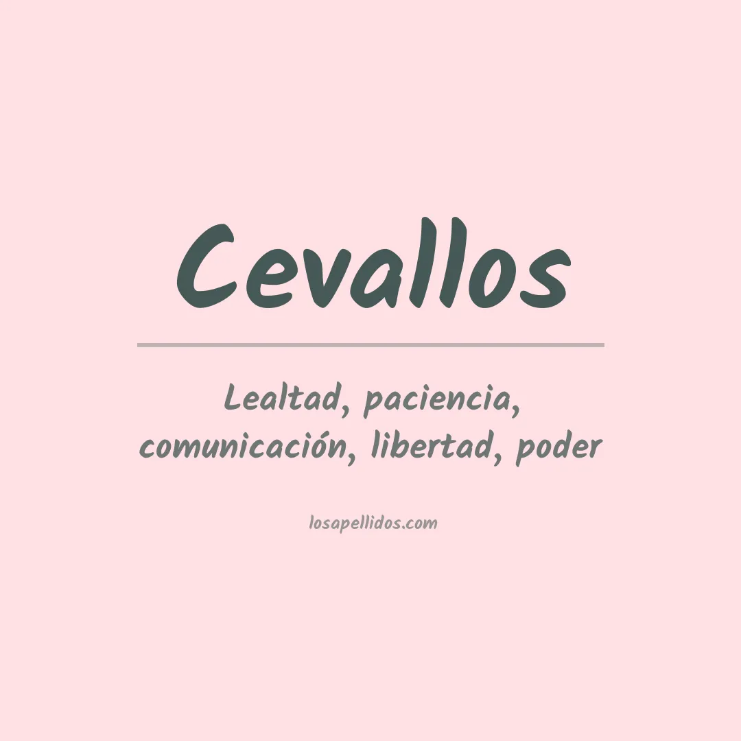Apellido Cevallos