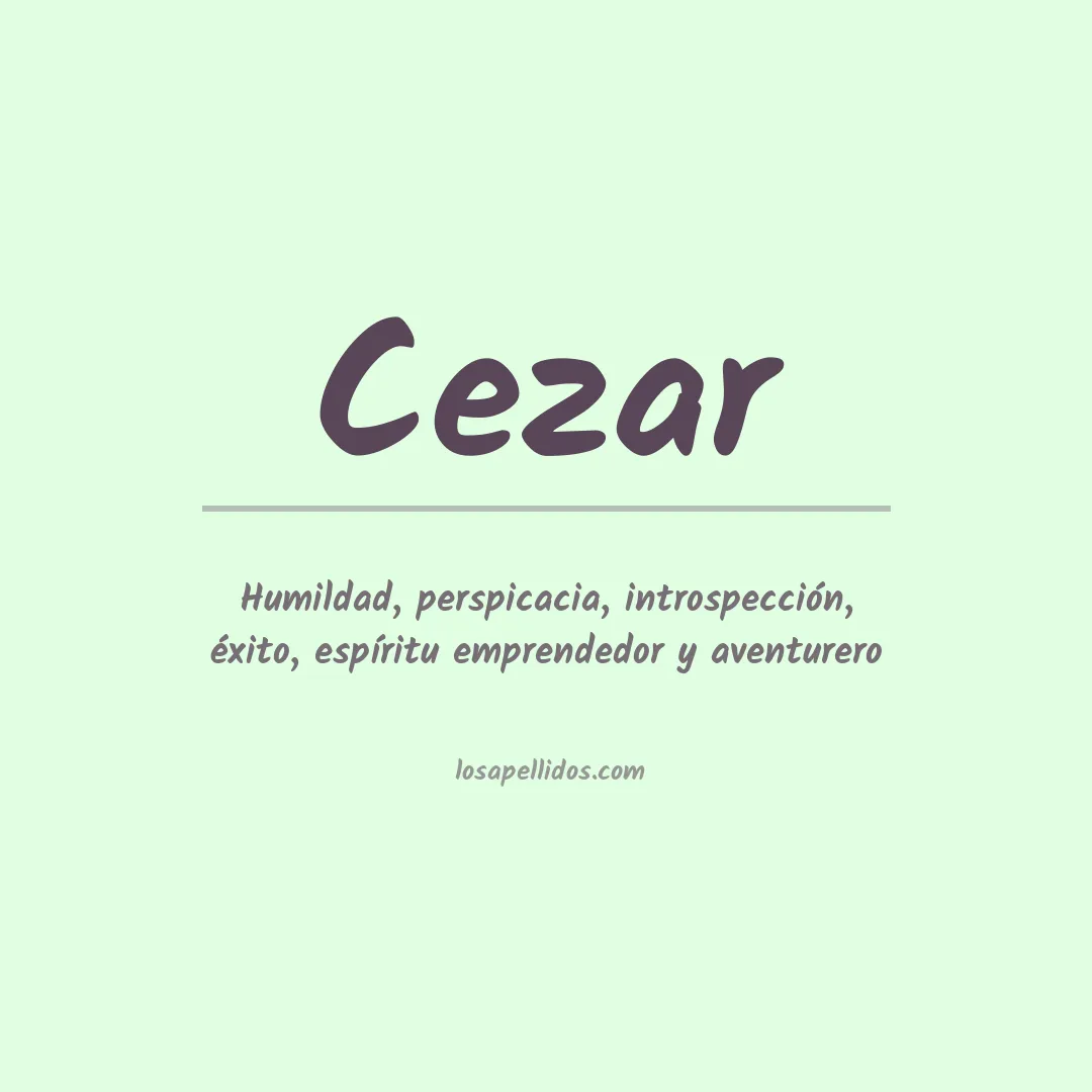 Apellido Cezar