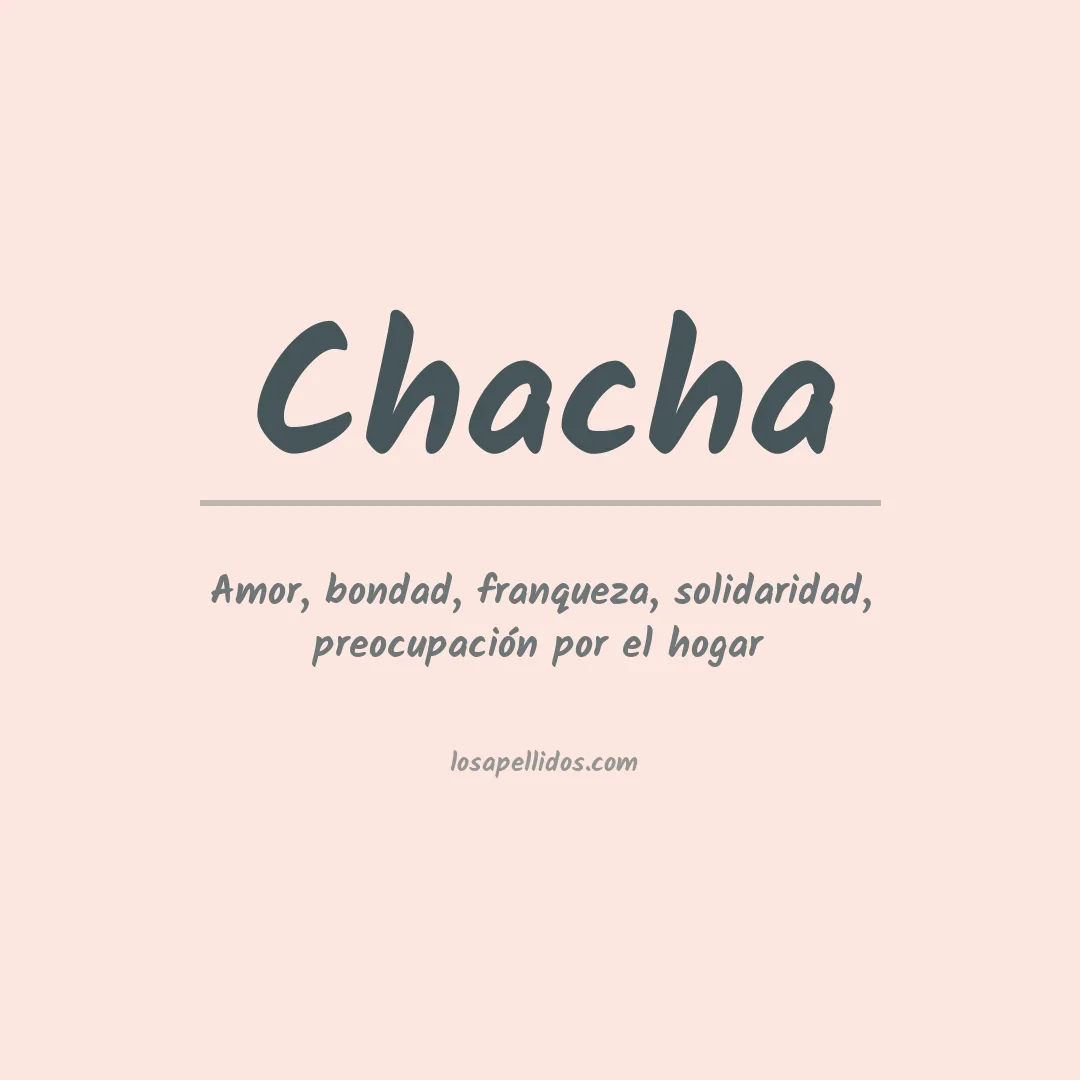 Apellido Chacha