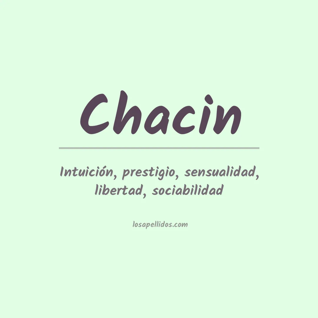 Apellido Chacín