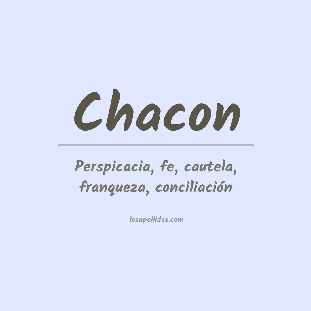 Apellido Chacón