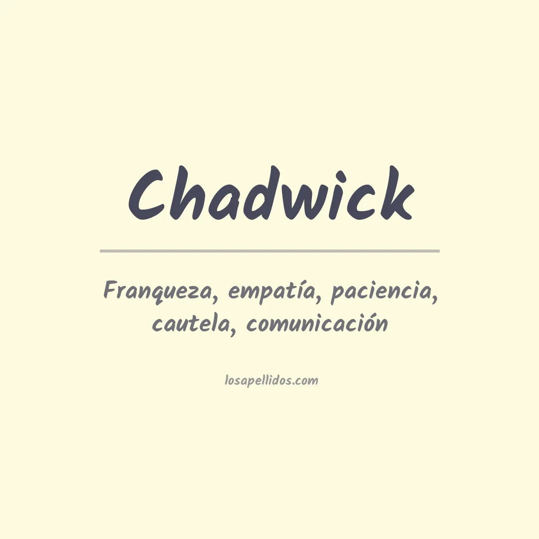 Apellido Chadwick