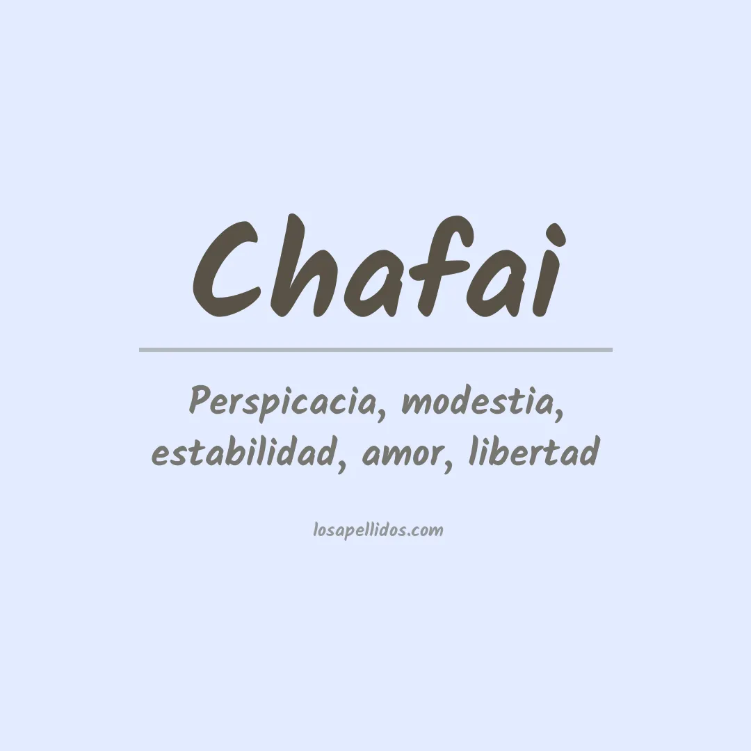 Apellido Chafai