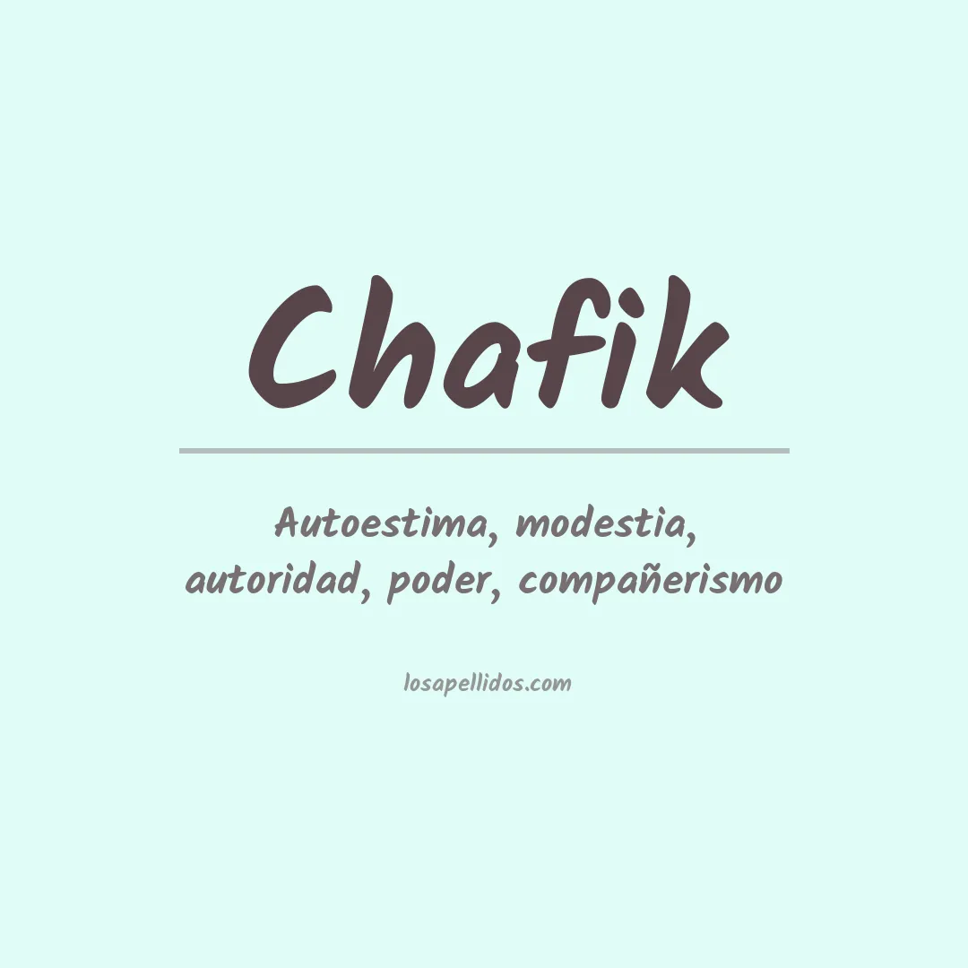 Apellido Chafik