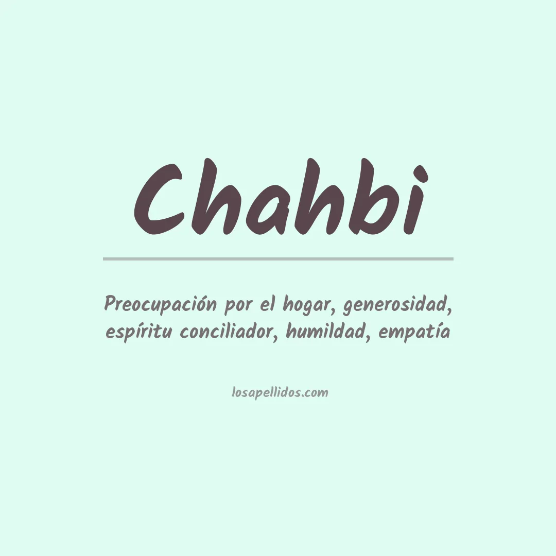Apellido Chahbi