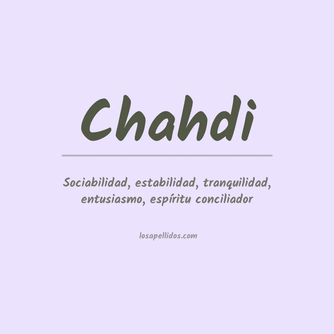 Apellido Chahdi