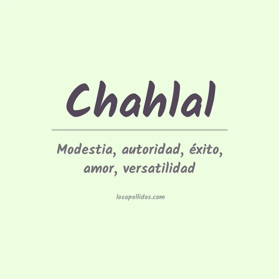 Apellido Chahlal