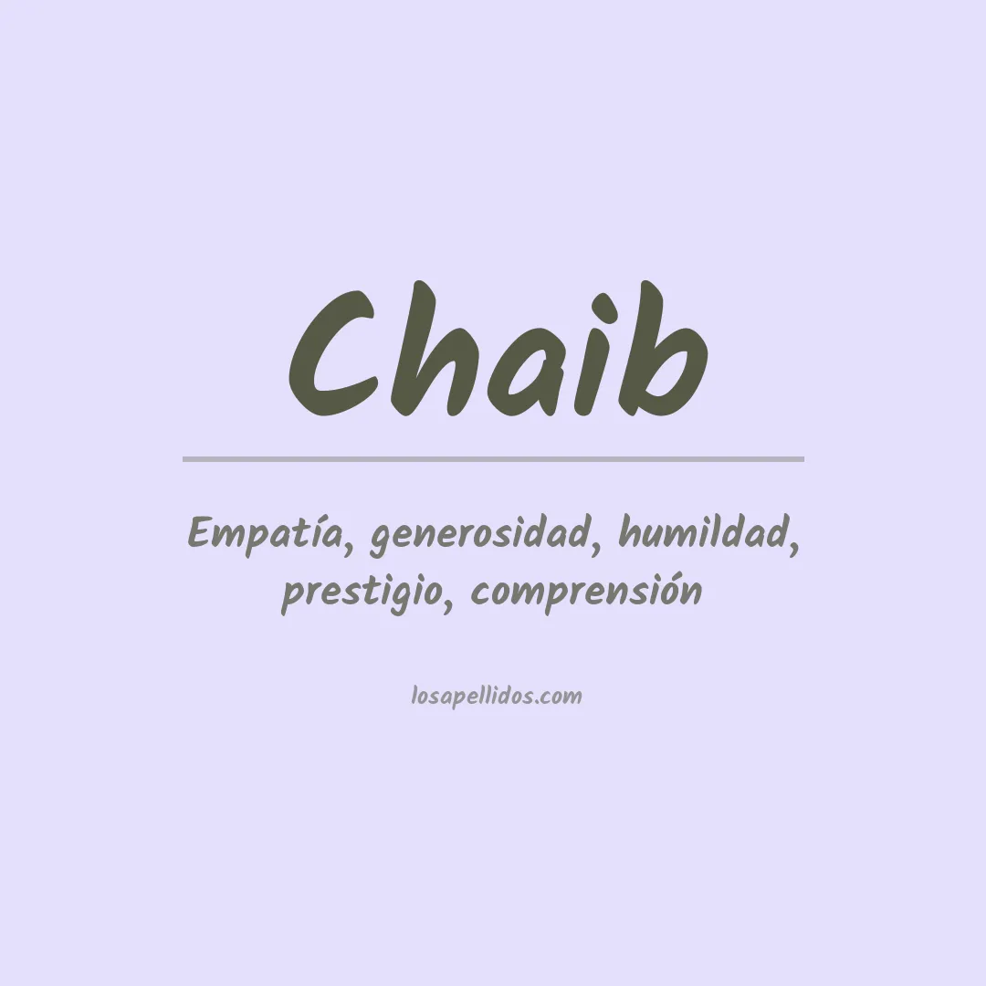 Apellido Chaib