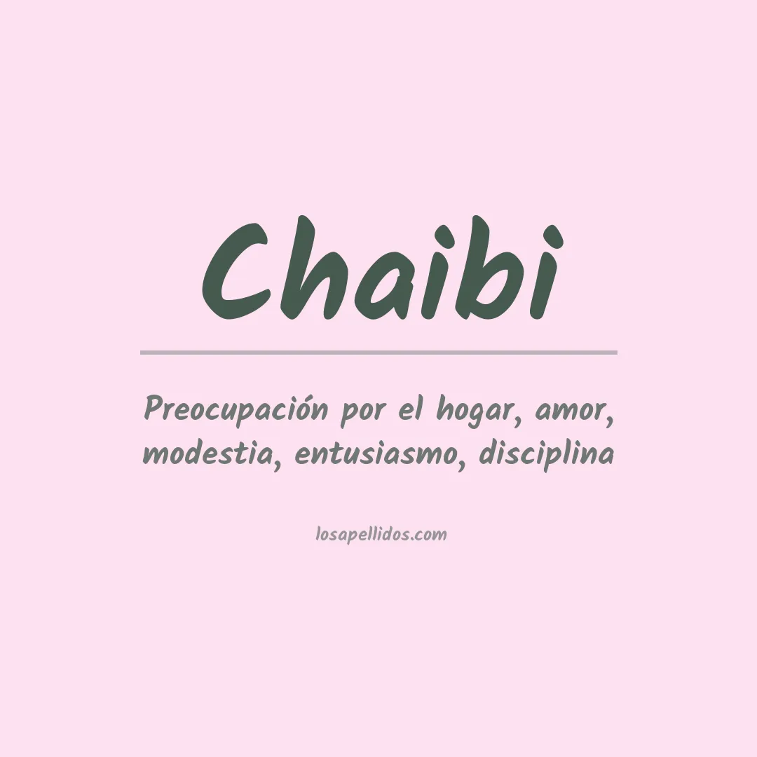 Apellido Chaibi