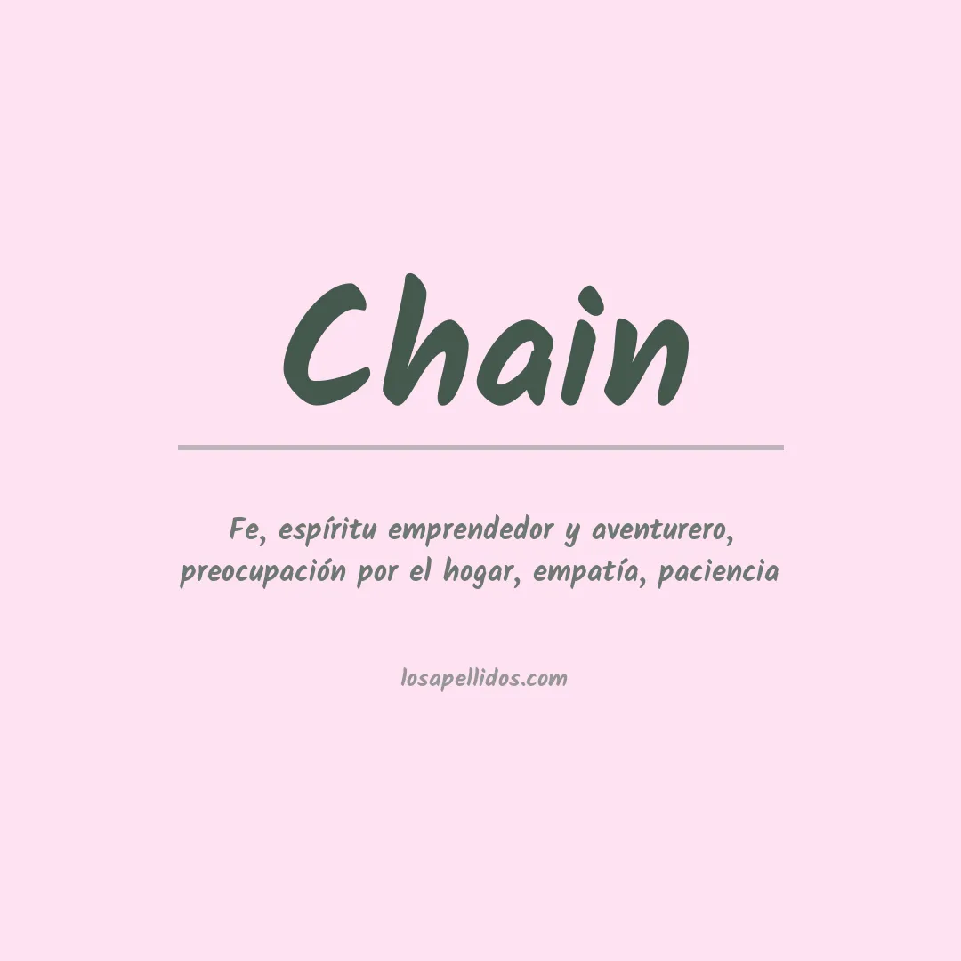 Apellido Chain