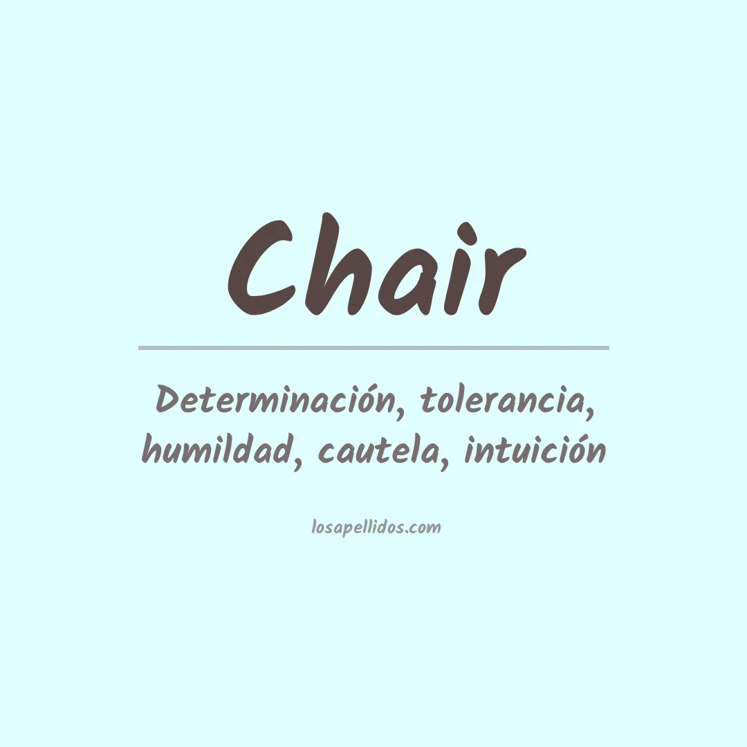 Apellido Chair