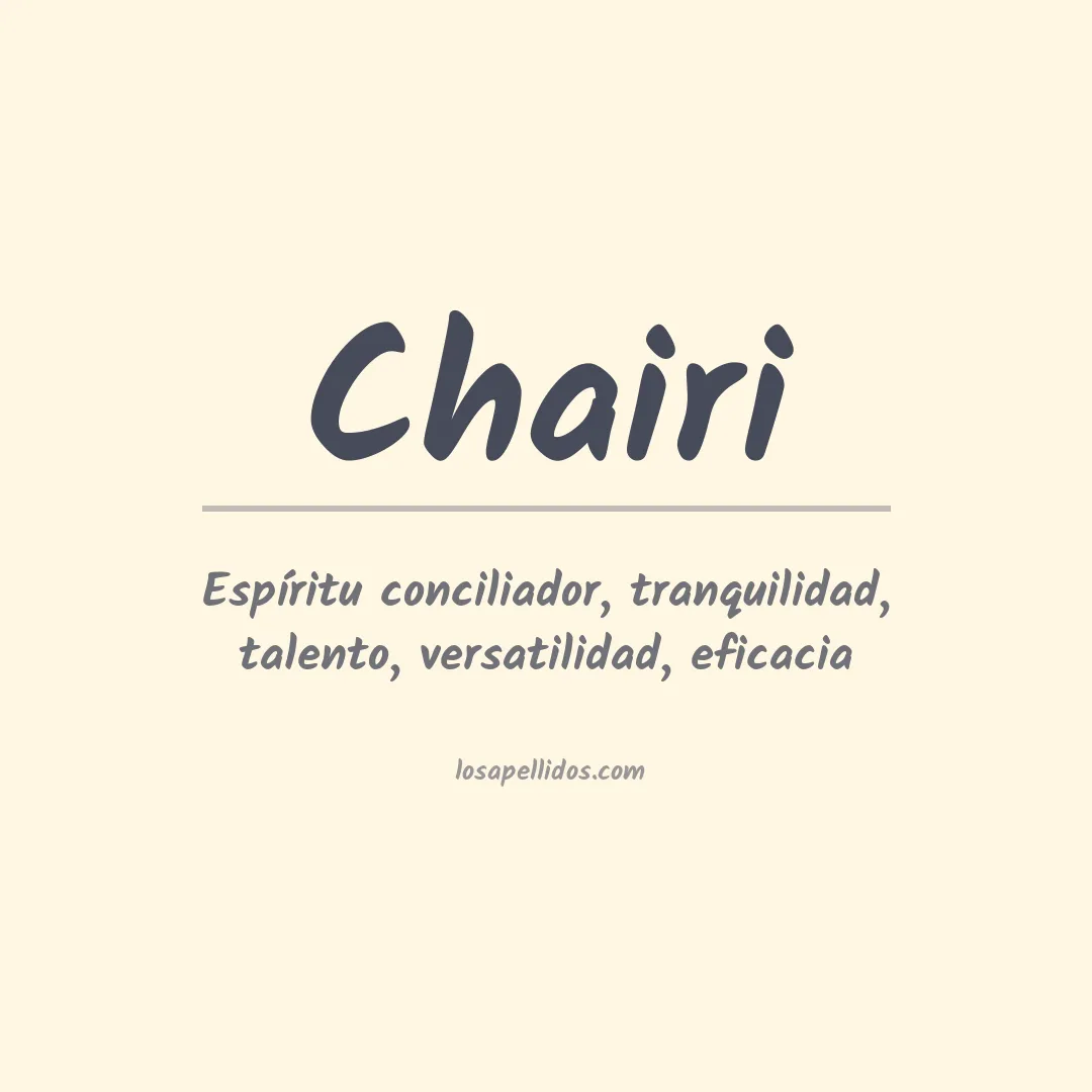 Apellido Chairi