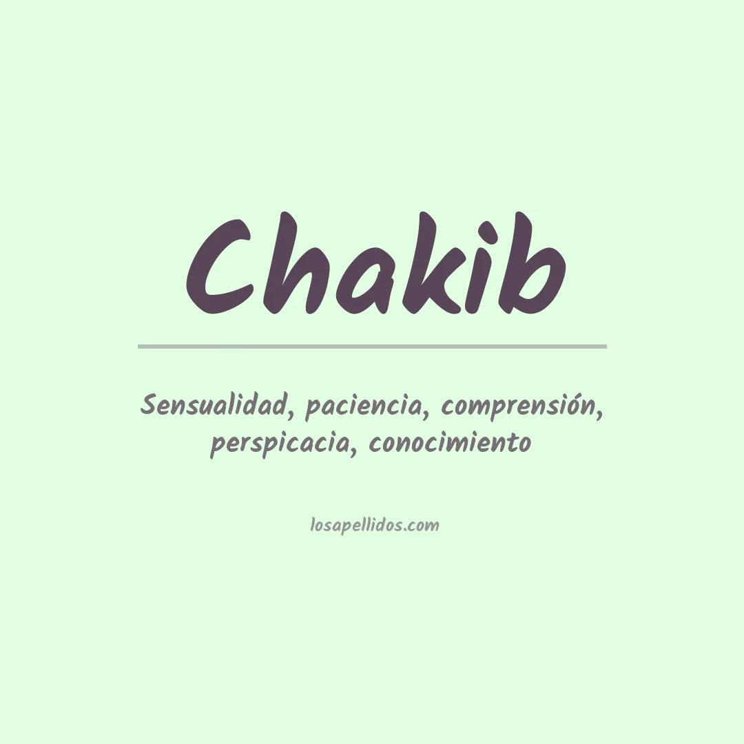 Apellido Chakib