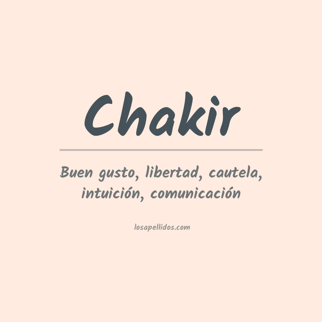 Apellido Chakir