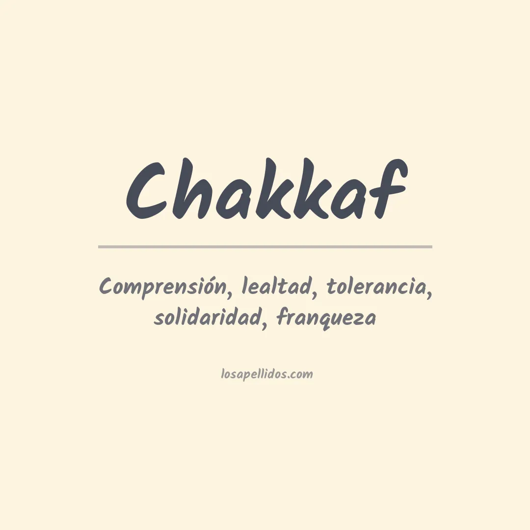 Apellido Chakkaf