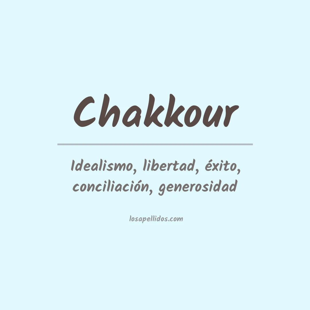 Apellido Chakkour