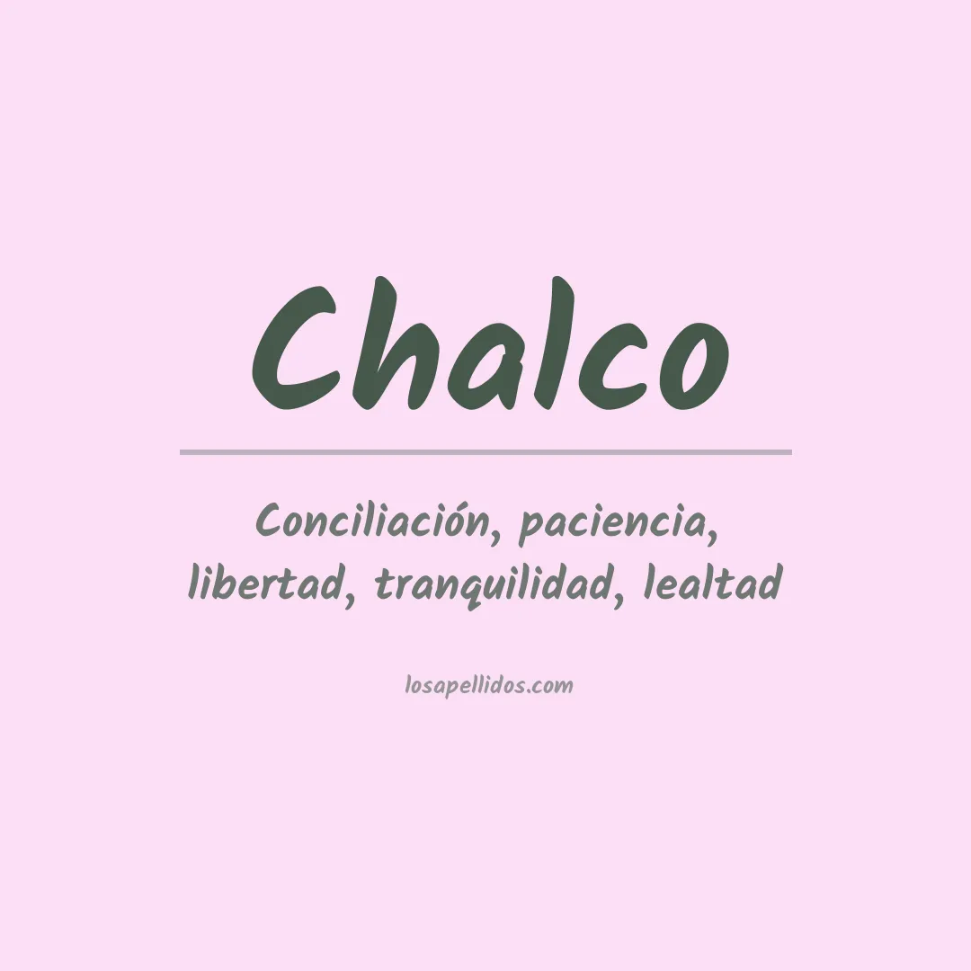 Apellido Chalco
