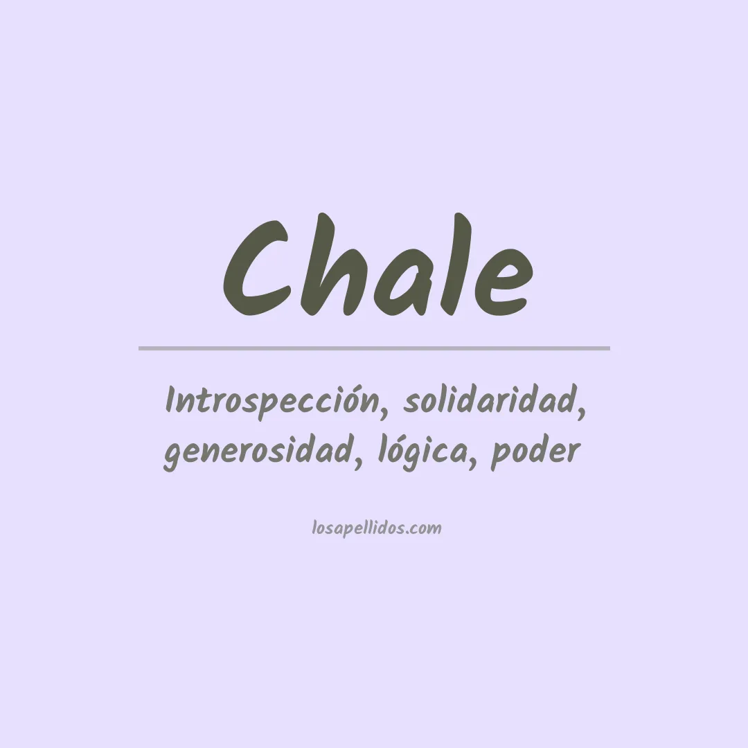 Apellido Chale