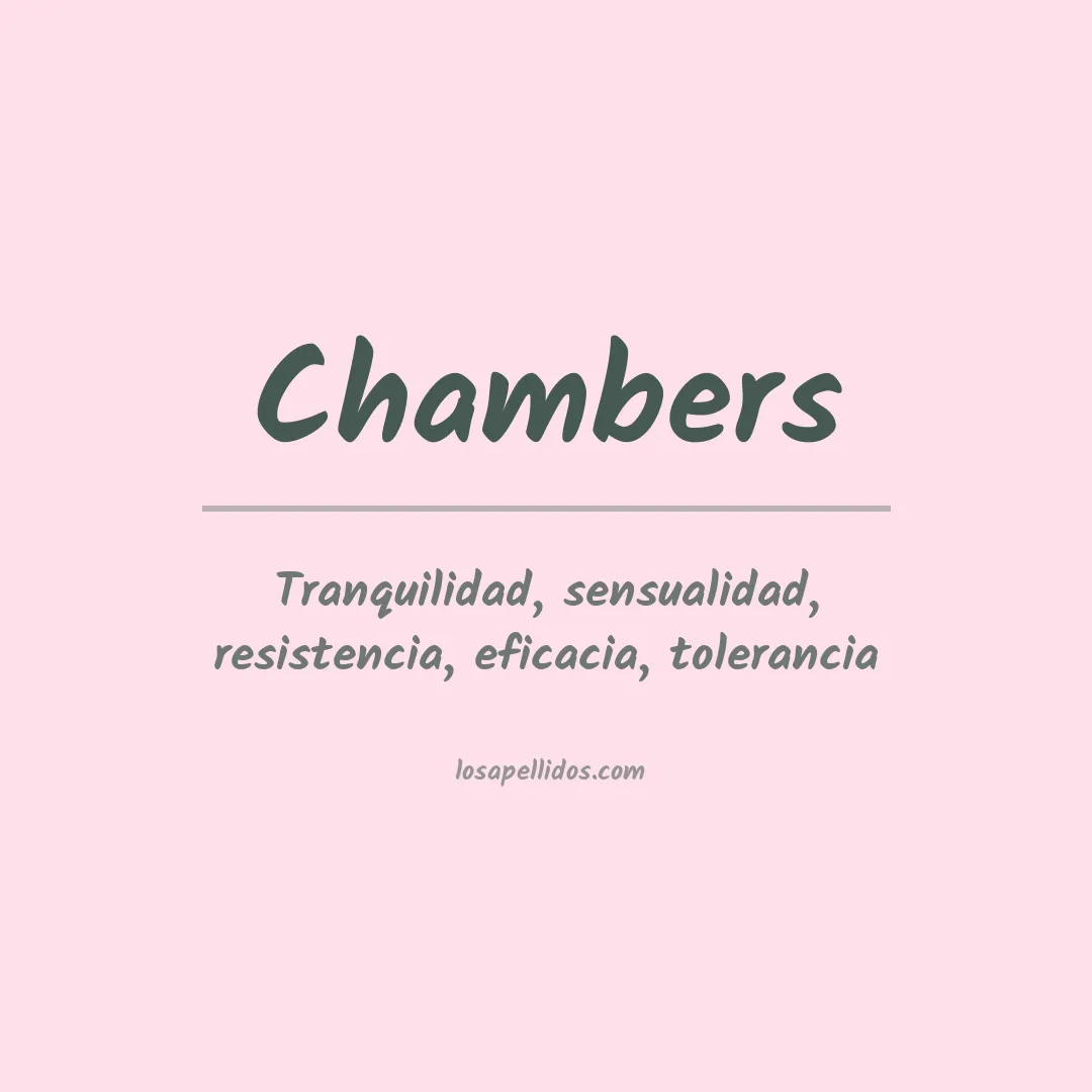 Apellido Chambers