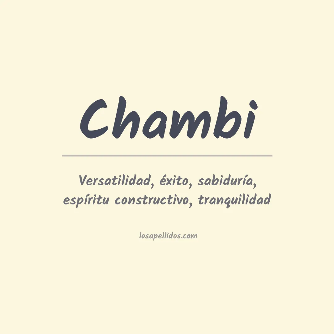 Apellido Chambi