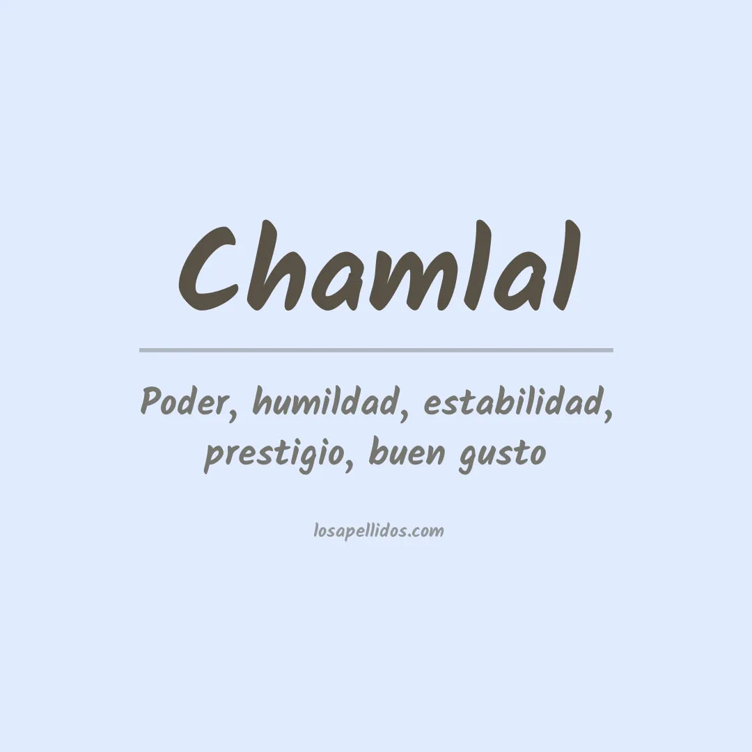 Apellido Chamlal