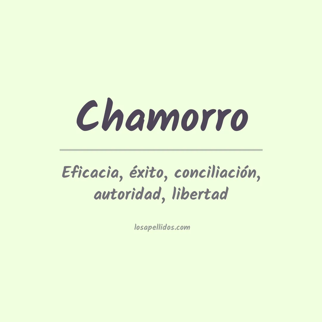 Apellido Chamorro