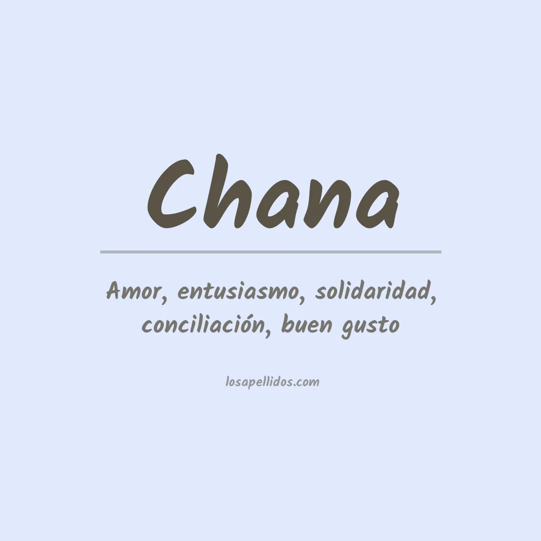 Apellido Chana