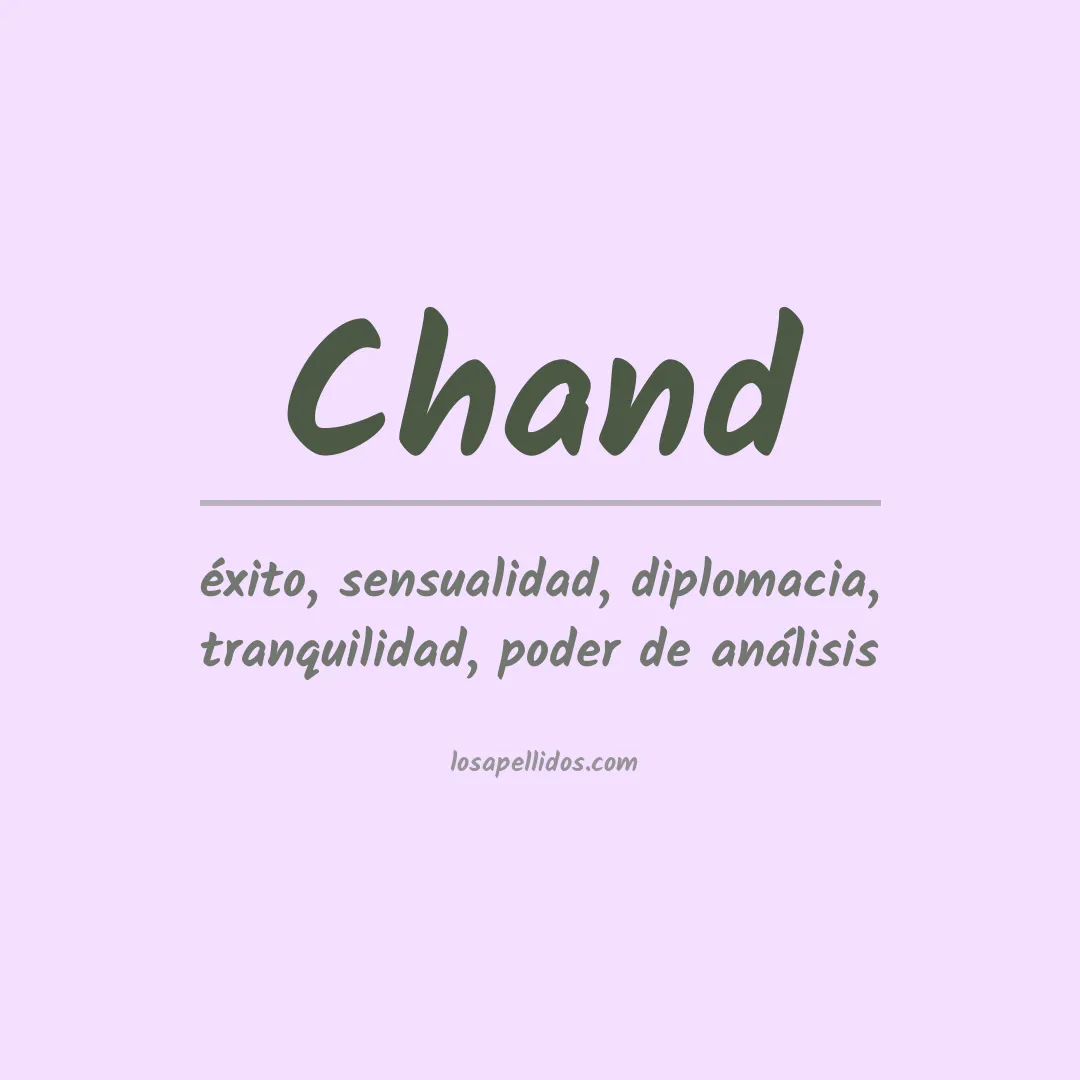 Apellido Chand