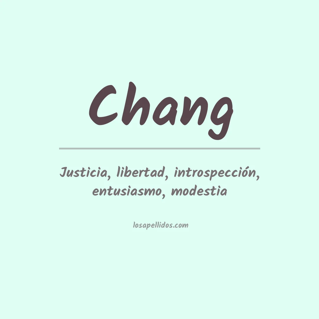 Apellido Chang