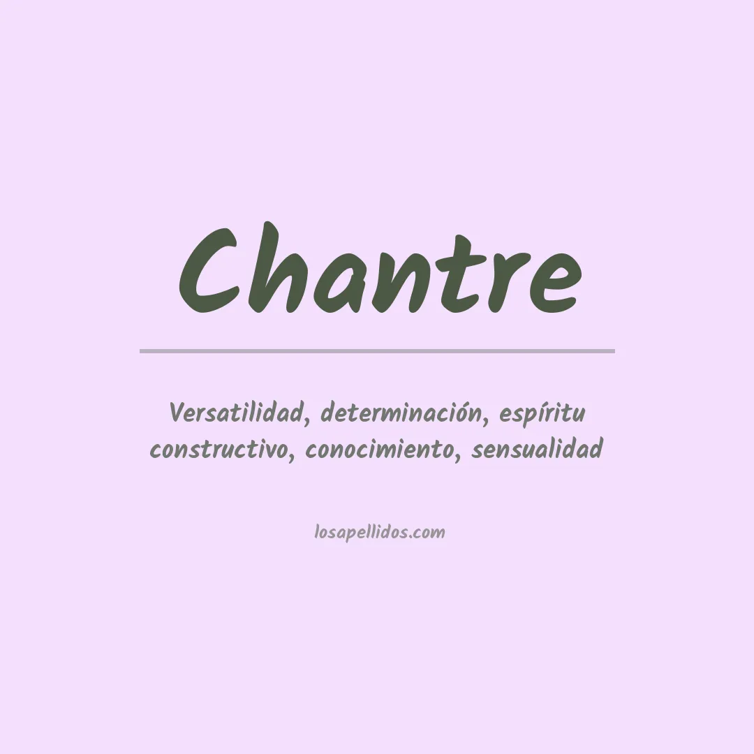 Apellido Chantre