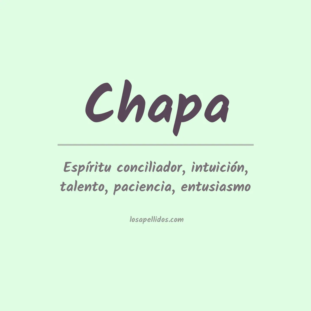 Apellido Chapa