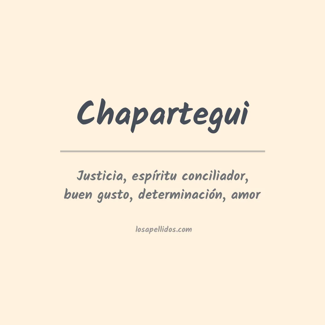 Apellido Chapartegui