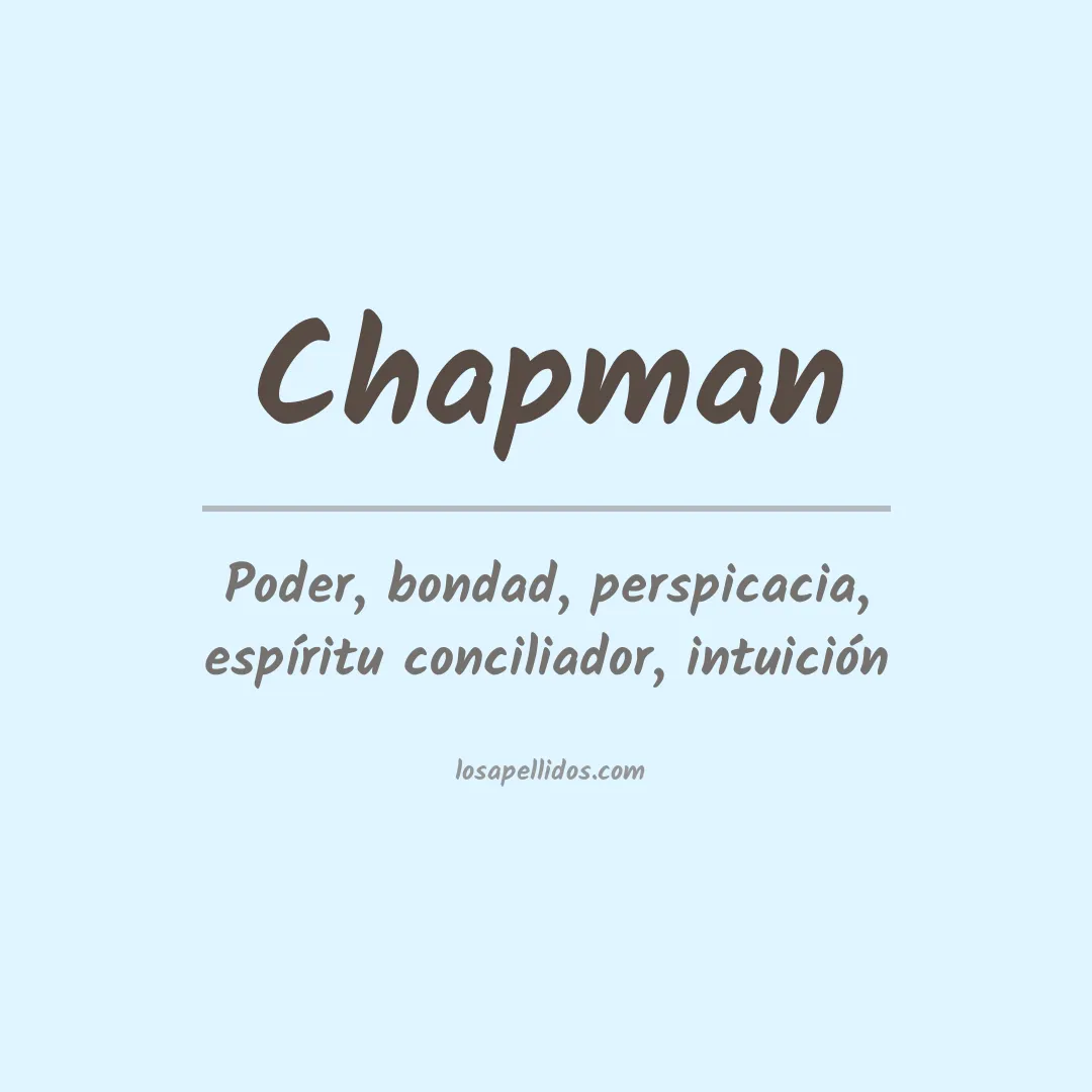 Apellido Chapman
