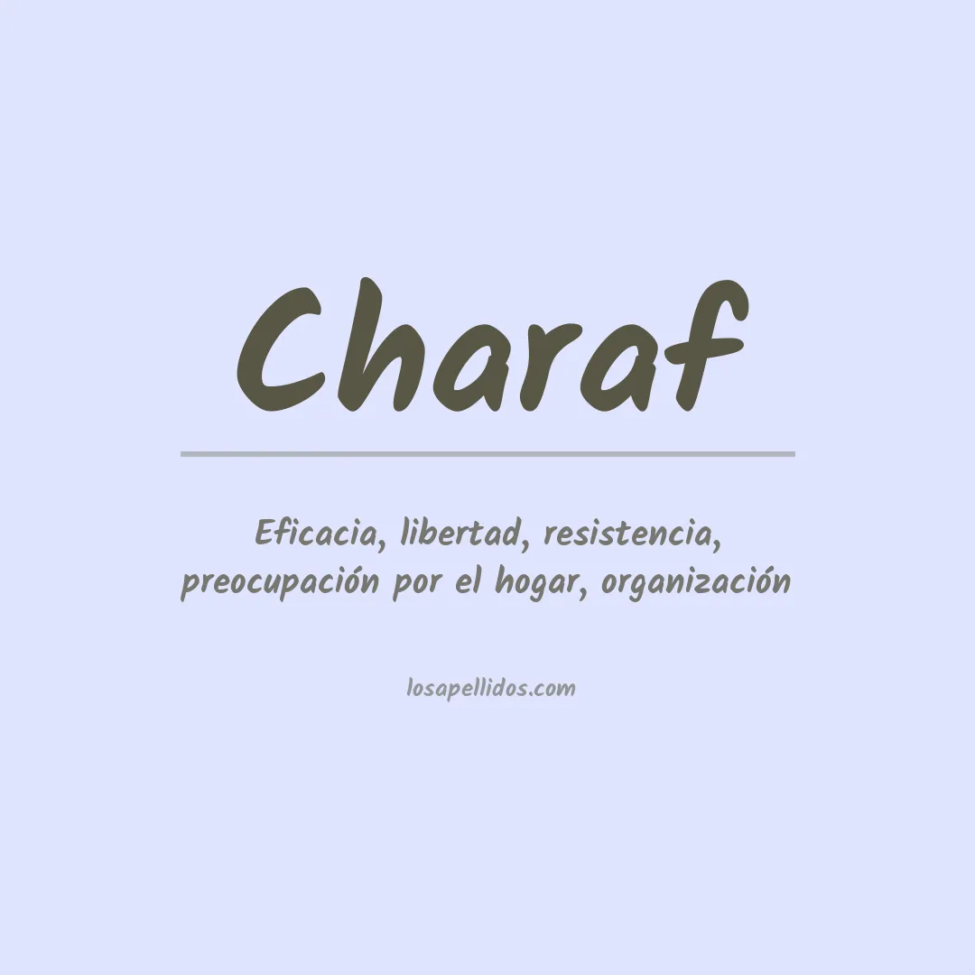 Apellido Charaf