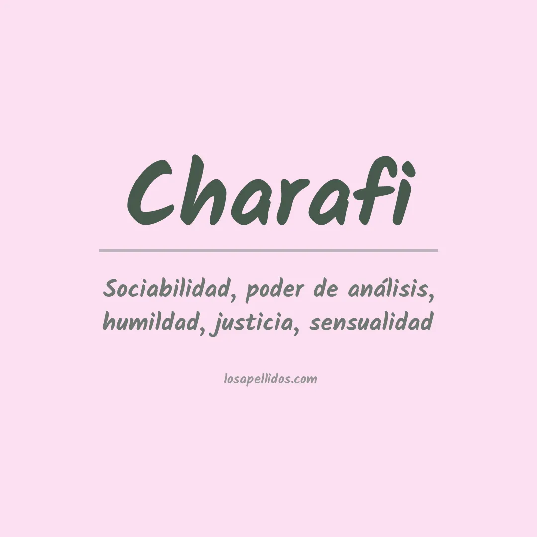 Apellido Charafi