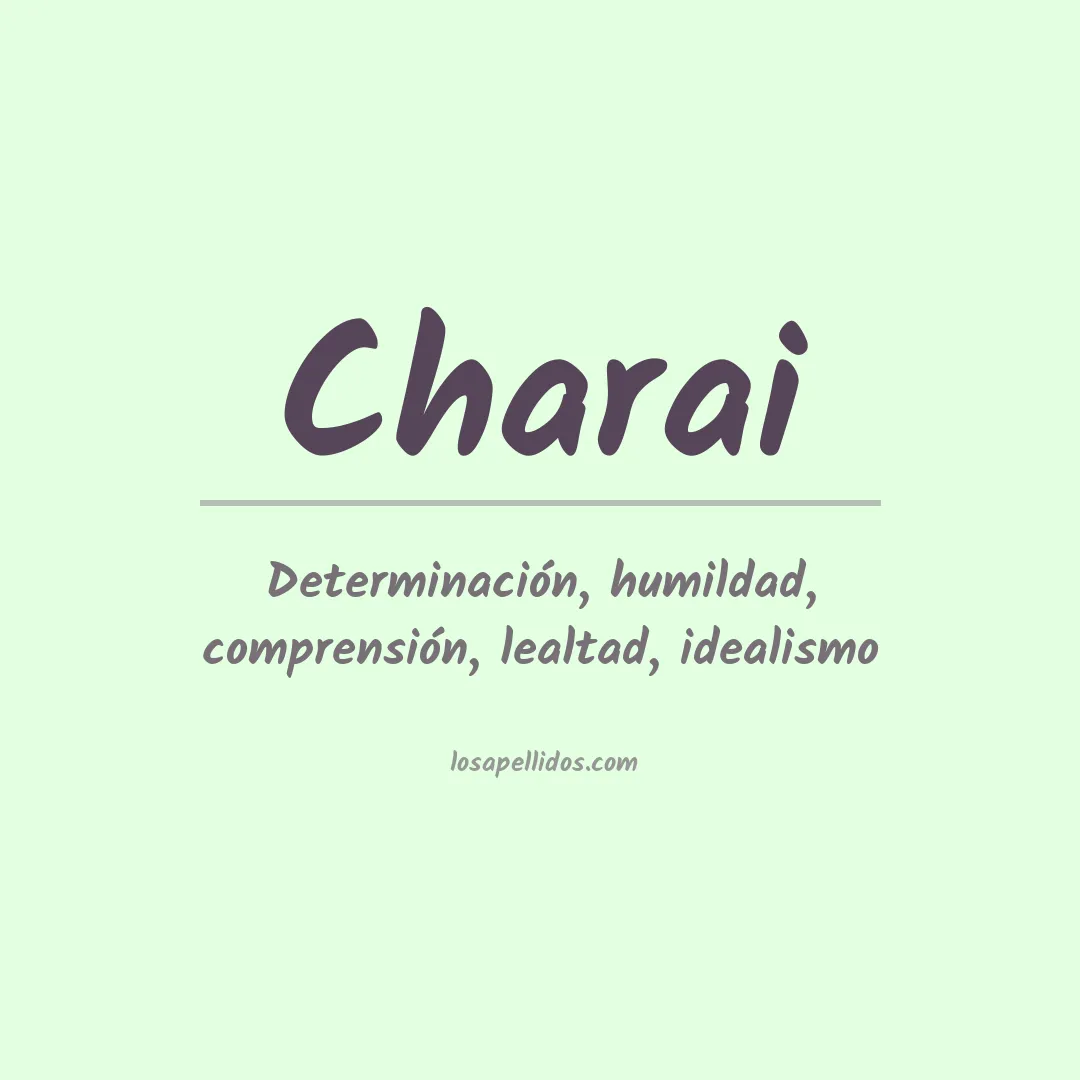 Apellido Charai