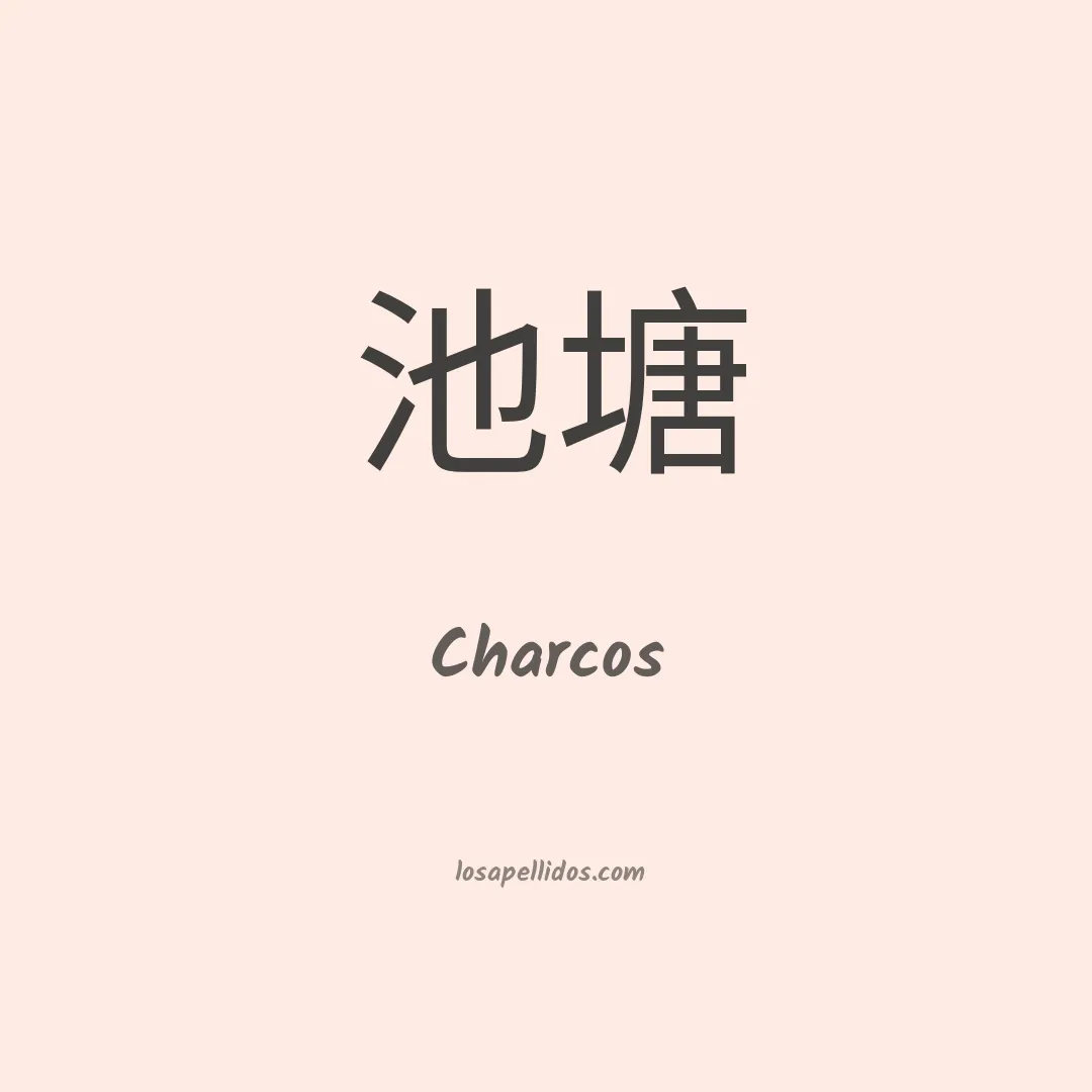 Charcos en chino